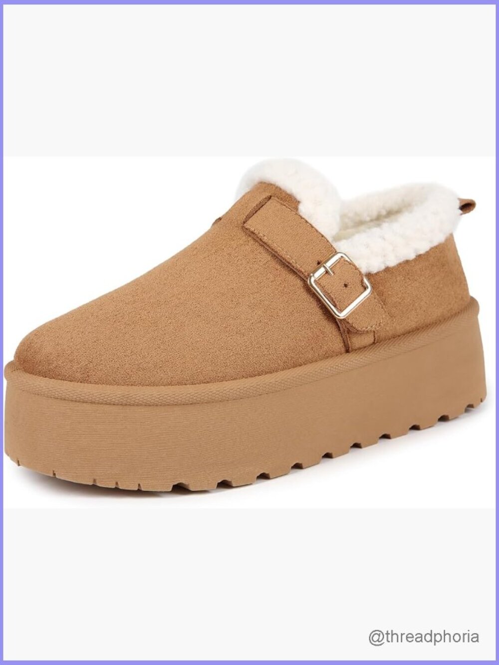 Women's Platform Mini Boots Slip On Faux Fur Slippers Winter Shoes